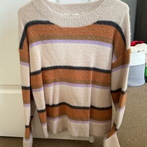 Hem & Thread Multicolor Striped Sweater